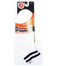 <br>(White Wrightsock Double Layer Crew - L