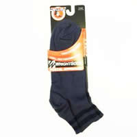 Black Wrightsock Double Layer Ankle - L