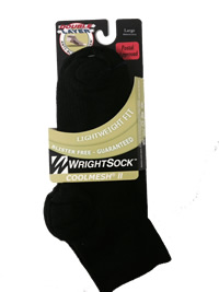 <br>(Black Wrightsock Light Weight Ankle - L